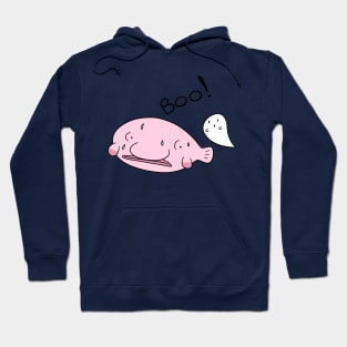 Boo! Blobfish and Spooky Ghost Hoodie